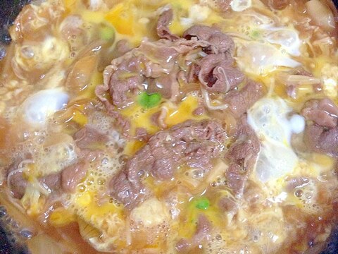 牛丼の卵とじ☆